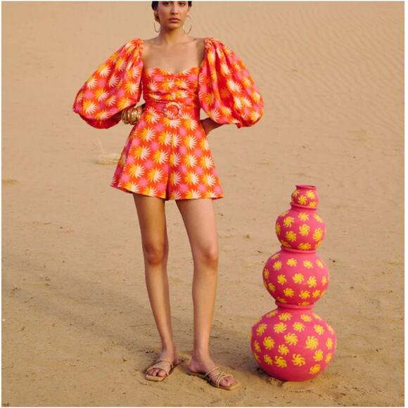 Sundress Yuma Print Emilia Jumpsuit Size XS/S - Picture 1 of 9